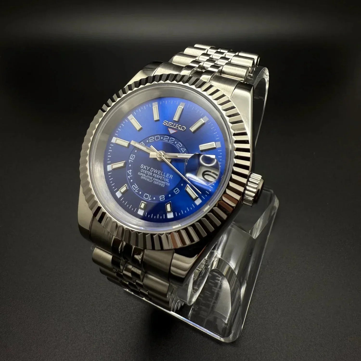 SeikoDweller Blå