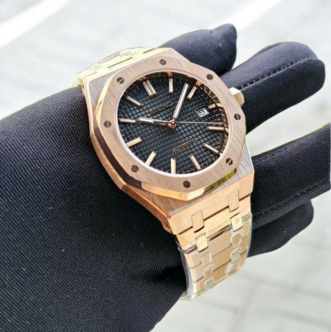 Royal Seikoak Roséguld Svart