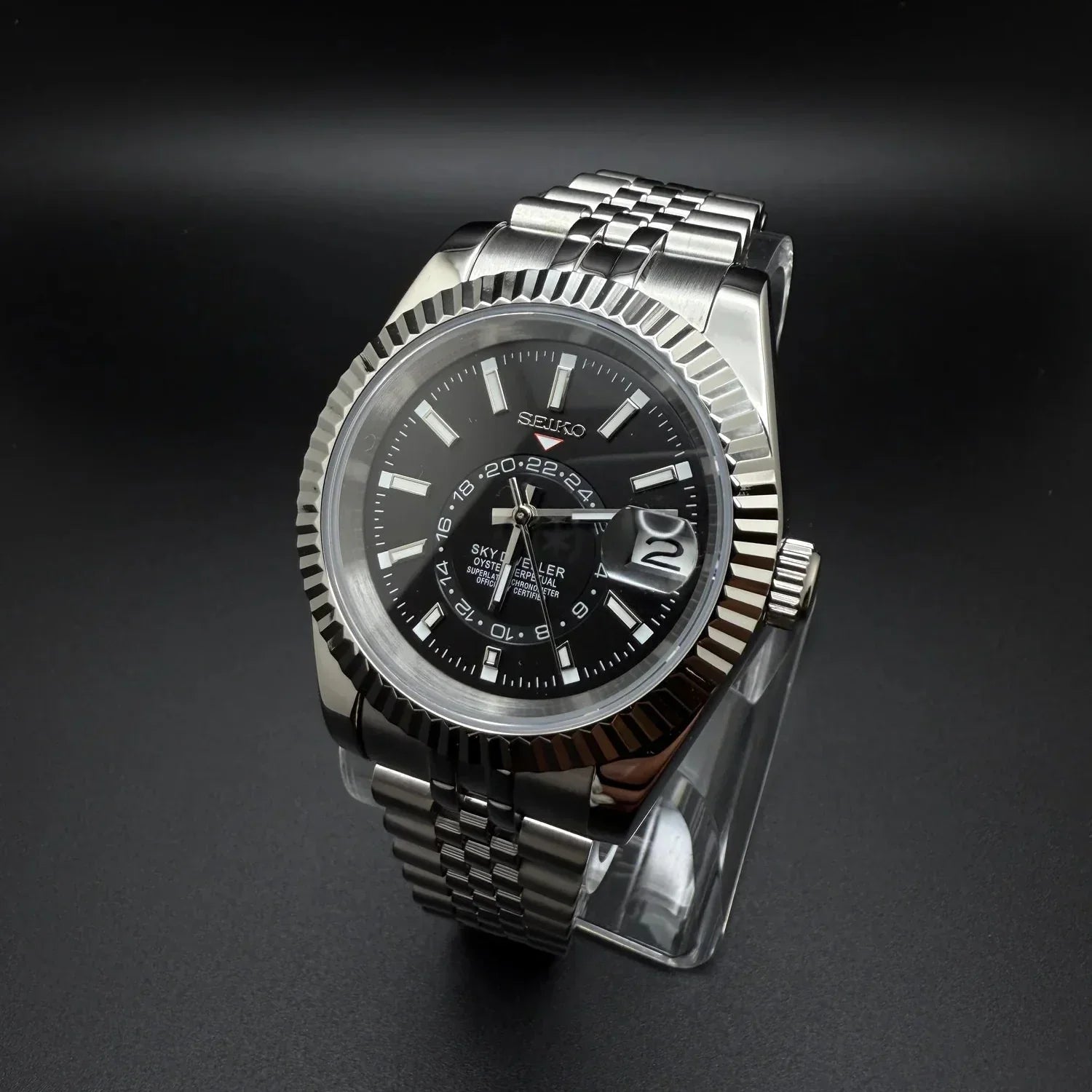 SeikoDweller Svart