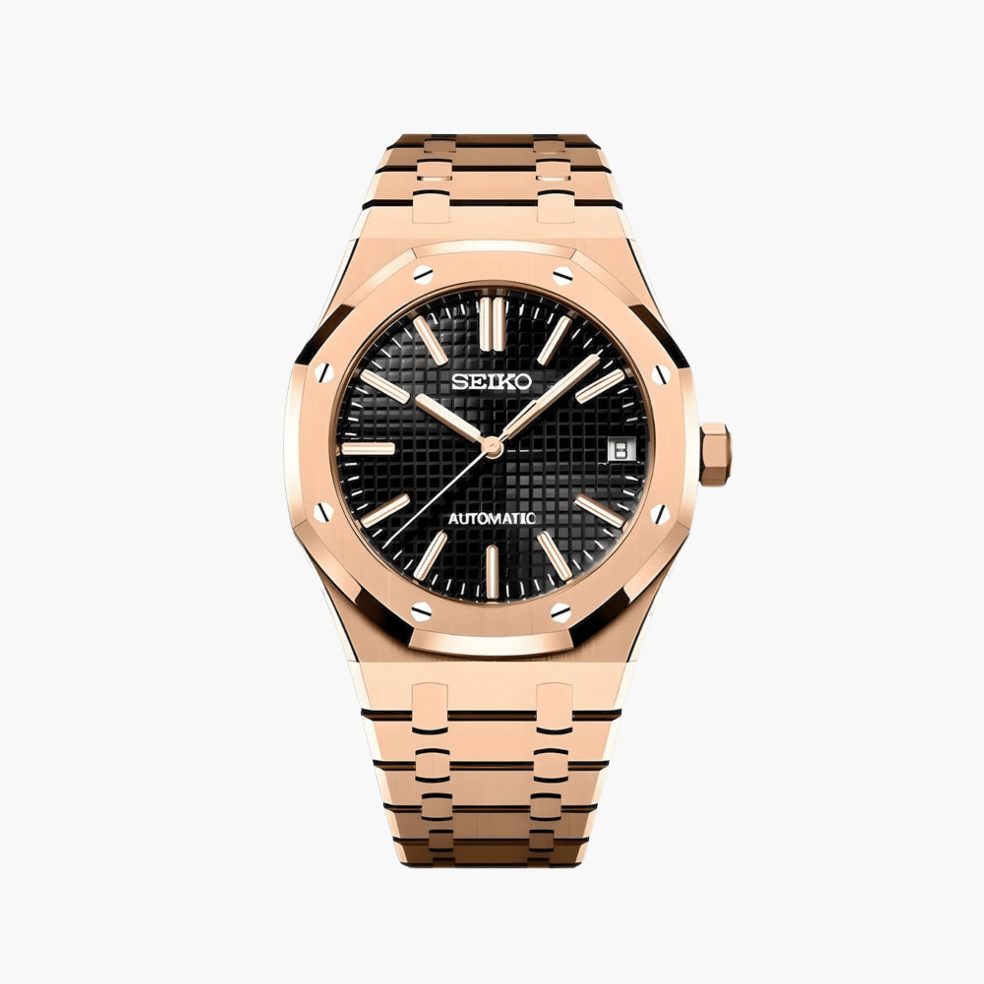 Royal Seikoak Roséguld Svart