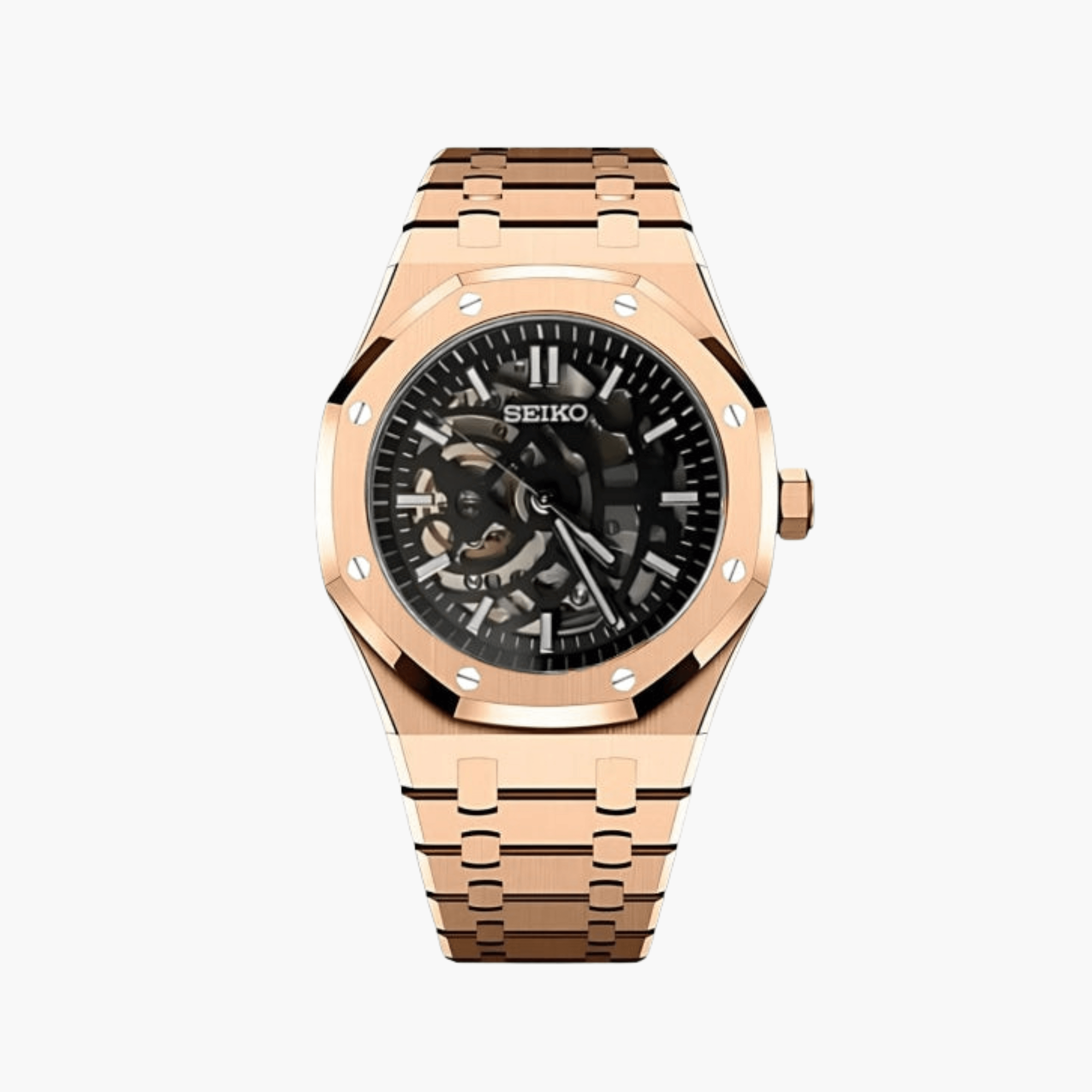 Royal Seikoak Skelett Roséguld