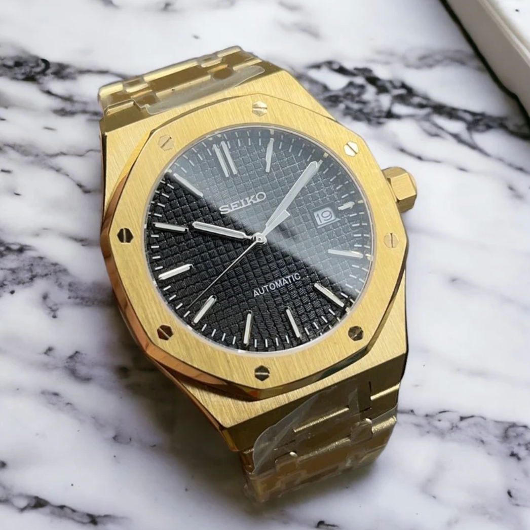 Royal Seikoak Guld Svart